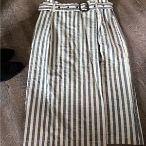 Anthropologie Striped Pencil Skirt